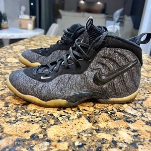 Nike Little Posite Pro GS Tech Fleece Wool Youth Size 6.5Y foamposite